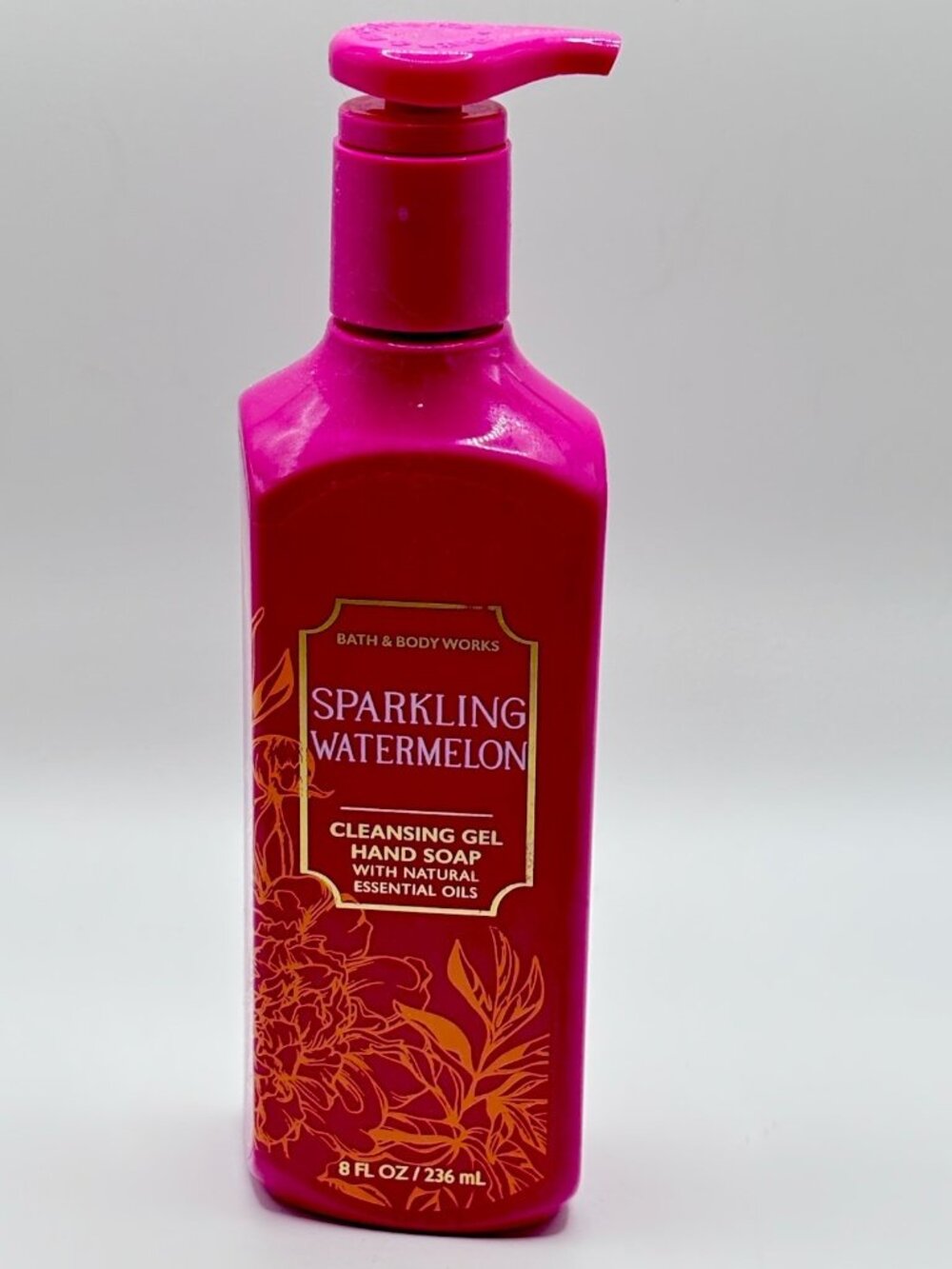 Bath & Body Works Sparkling Watermelon Cleansing Gel Hand Soap 8 oz Summer Fruit